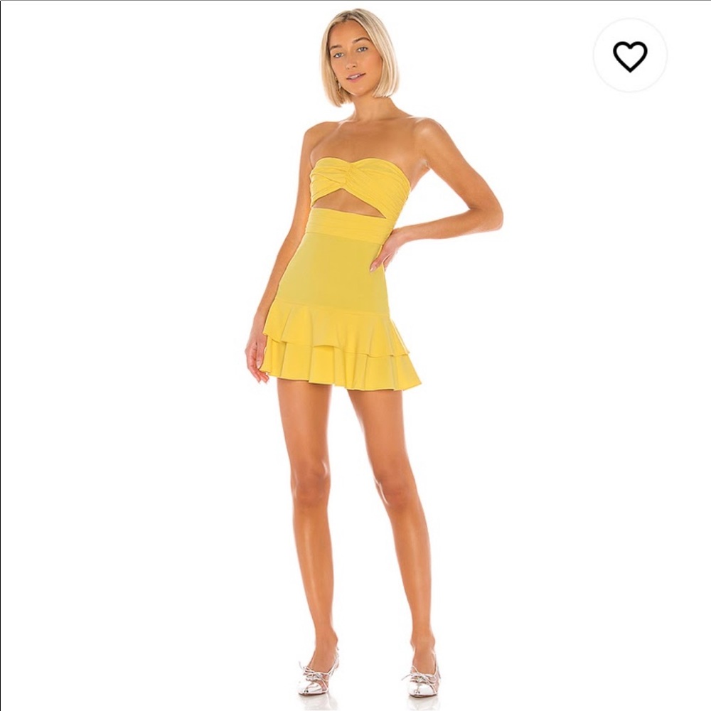 NBD x Naven Lauren Dress in Canary Yellow from revolve